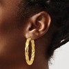 Black Bow Jewelry 5mm x 43mm Polished 14k Yellow Gold Round Twisted Hoop Earrings - 3 of 4