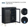 5-Tier Shoe Storage Cabinet with Transparent Glass Doors, Space-Saving Shoe Organizer for Entryway, Hallway and Living Room - 2 of 4