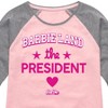 Girls' - Barbie - Barbie Land Palm Trees Shirt Tail Raglan Graphic T-shirt - 2 of 4