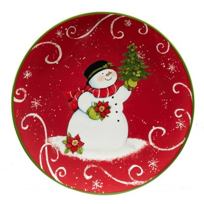 9" Earthenware Holiday Magic Snowman Dessert Plates - Certified International, 3 of 7