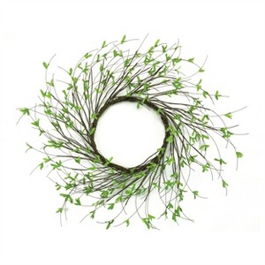 Mini Leaf Twig Wreath 22"D - 1 of 3