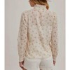 Women's Floral Print Button Down Blouse - BluIvy - 3 of 4