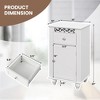 Tangkula Storage Floor Cabinet Bathroom Organizer Floor Cabinet Drawer Kitchen White - 4 of 4