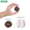 Unique Bargains Wicker Rattan Decorative DIY Crafts Balls 1.6 Inch 20 Pcs - 2 of 4