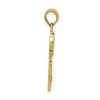 Black Bow Jewelry 14k Yellow Gold Polished Fancy Key Pendant, 8mm - 2 of 4