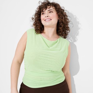 Women's Short Sleeve Boat Neck Mesh T-Shirt - Wild Fable™ - 1 of 3