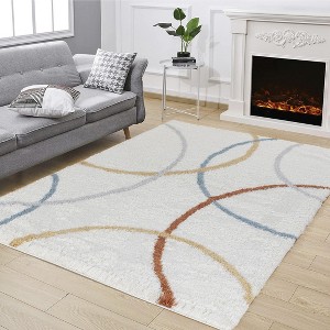 Okak Modern Elegance Loft Shag Carpet Area Rug for Living Room,Bedroom,All Size Indoor Easy-to-maintain Carpet - 1 of 4