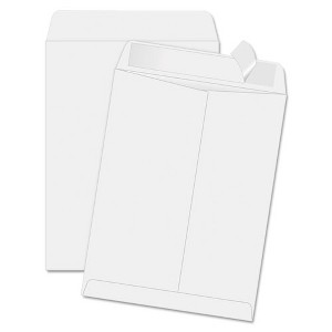 Quality Park Redi-Strip Catalog Envelope, #14 1/2, Cheese Blade Flap, Redi-Strip Adhesive Closure, 11.5 x 14.5, White, 100/Box - 1 of 1