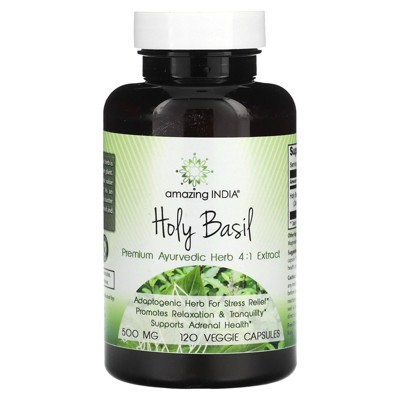Amazing India Holy Basil, 500 mg, 120 Veggie Capsules