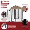 Lucky Dog STAY Series Kennel Outdoor Pet Pen with High Density Waterproof Polyester Roof Cover w/ UPF 50 Plus Protection - image 2 of 4