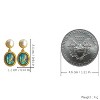 Women's Classic Pearl Drop Earrings, Gold-Toned with Abalone Shell & Pearl Design - 3 of 4