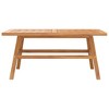 vidaXL Coffee Table 39.4"x19.7"x17.7" Solid Wood Acacia - 3 of 4