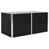vidaXL Raised Garden Bed 63"x31.5"x17.7" Galvanized Steel Anthracite - 2 of 4