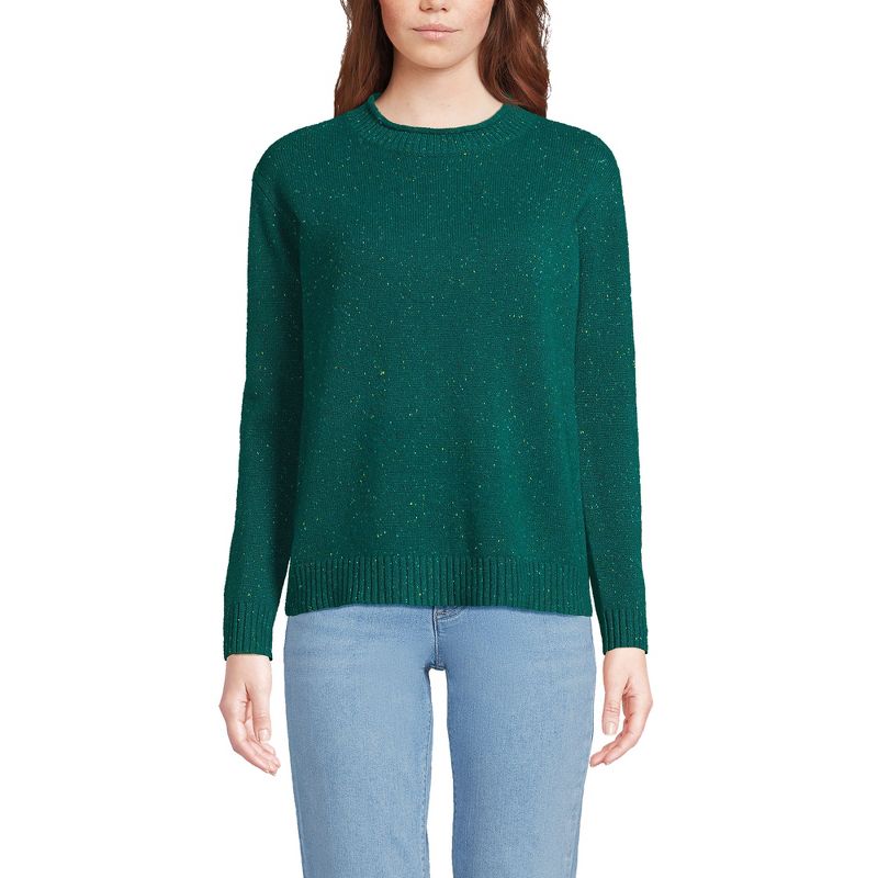 Lands' End Women's Cashmere Easy Fit Crew Neck Sweater, 1 of 6
