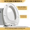 Attop Slow Close Toilet Seat White Elongated, Stain-Resistant and Easy to Keep Clean - 2 of 4