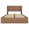 Ridstar 82.2 in. D Large Grooved Undulating Bed Frame with Lift Storage-Natural - 4 of 4
