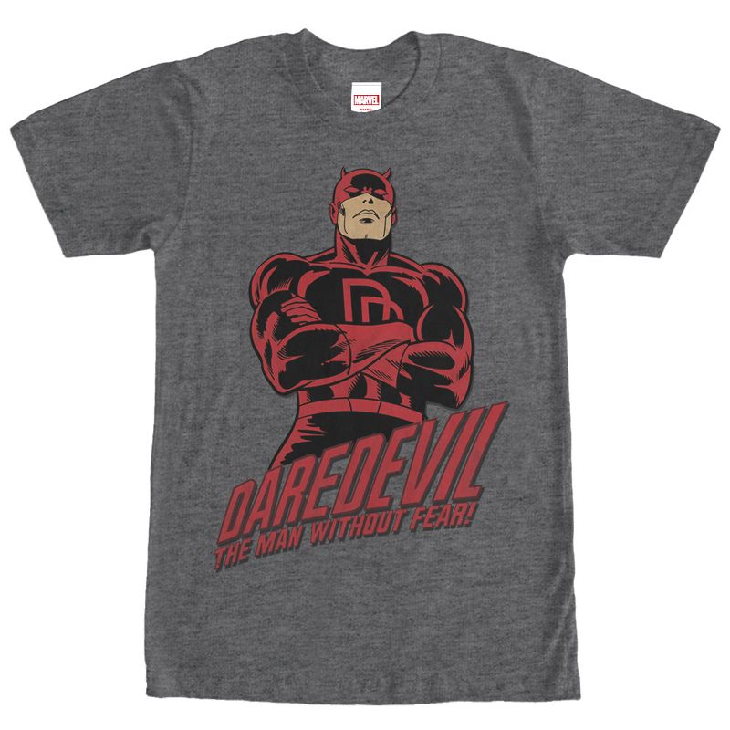 Men's Marvel Daredevil Superhero Man Without Fear T-Shirt, 1 of 5