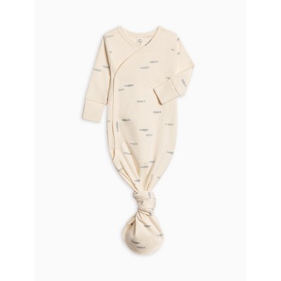 Colored Organics Indy Wrap Front Gown Fish / Marino + Rain NB