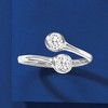 Ross-Simons 0.70 ct. t.w. Bezel-Set Diamond Bypass Ring in Platinum - 4 of 4