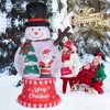 QingMoon Christmas Inflatables Snowman Globe, 8 FT Outdoor Indoor Blow Up Decorations with Christmas Tree and Santa Claus for Yard, Lawn, Garden - 2 of 4