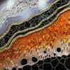 KTMBDW Framed Wall Art: Stunning Abstract Print with Black, Orange & Gold Veins. Adds Modern Luxury to Living Room, edroom, Office - 4 of 4