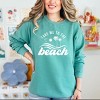 Simply Sage Market Take Me To The Beach Wave Garment Dyed Sweatshirt - L - Seafoam - 2 of 4
