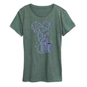 Women's - Hey Arnold! - 3D Arnold Short Sleeve Graphic T-Shirt - 1 of 4