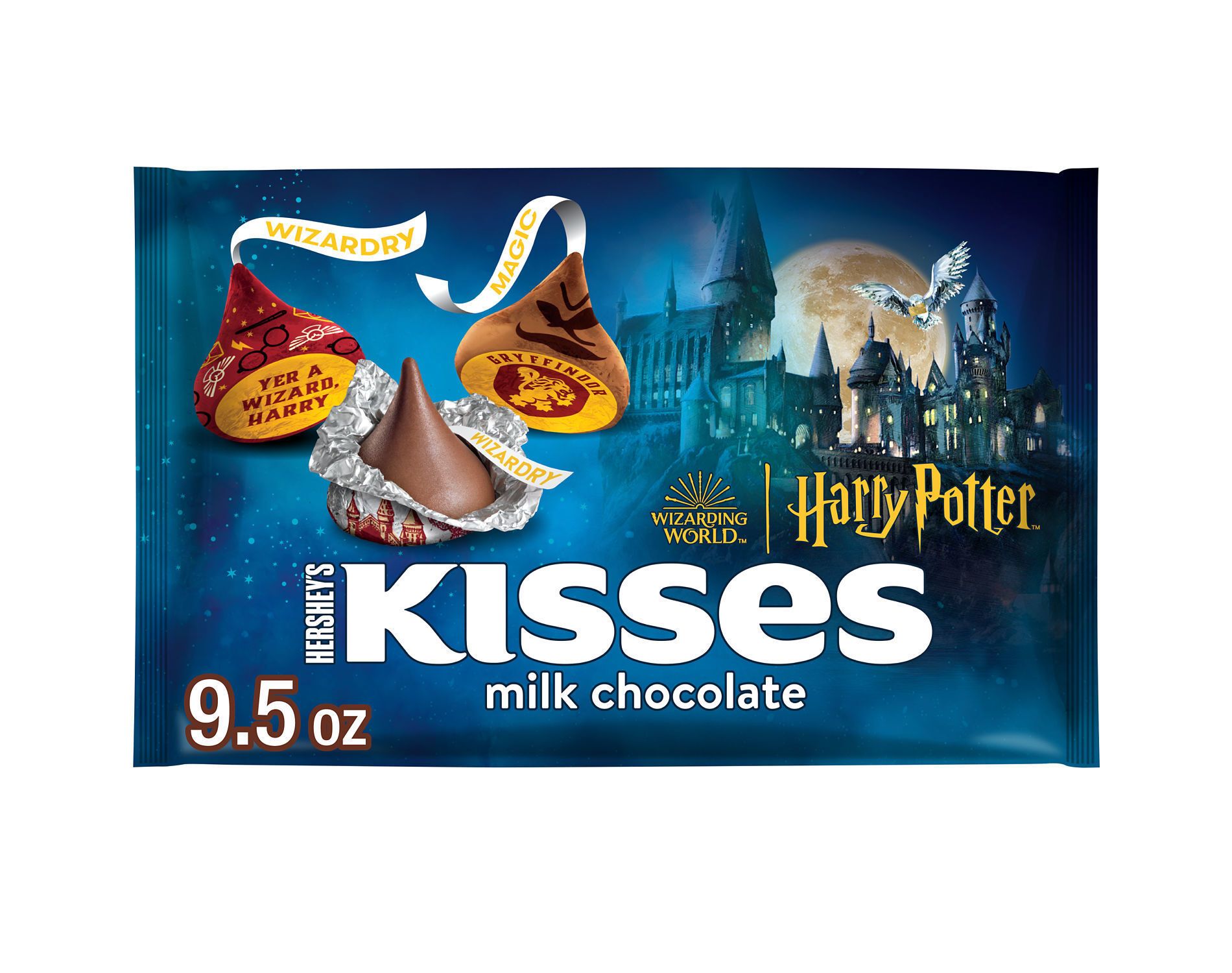 HERSHEY'S Kisses Milk Chocolate Harry Potter Halloween Candy - 9.5oz