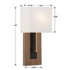 Crystorama Lighting Brent 1 - Light Sconce in  Matte Black/Vibrant Gold - 2 of 4