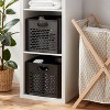 Storage Crate Black - Brightroom™: Stackable Polypropylene Utility Bin with Built-In Handles, 27L Capacity - 2 of 4