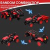 12V Kids 3 in 1 Ride on Excavator & Tractor with Detachable Trailer, Kids Electric Vehicles with LED Lights - 4 of 4