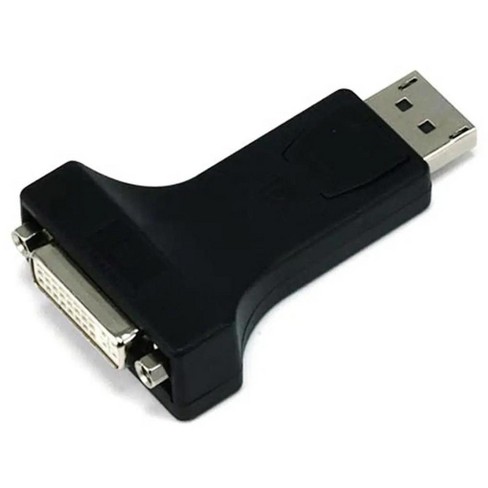 Monoprice USB USB-C to 4K HDMI Single Link DVI and VGA Passive Adapter  Black 