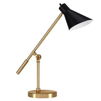 Hampton & Thyme 22" Tall Two-Tone Table Lamp with Metal Shade