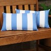 Sunnydaze Indoor/Outdoor Weather-Resistant Polyester Lumbar Decorative Pillow with Zipper Closure - 2pk - image 4 of 4