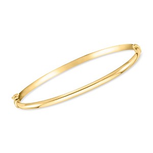 Ross-Simons Italian 14kt Yellow Gold Polished Bangle Bracelet Size 7 - 1 of 2