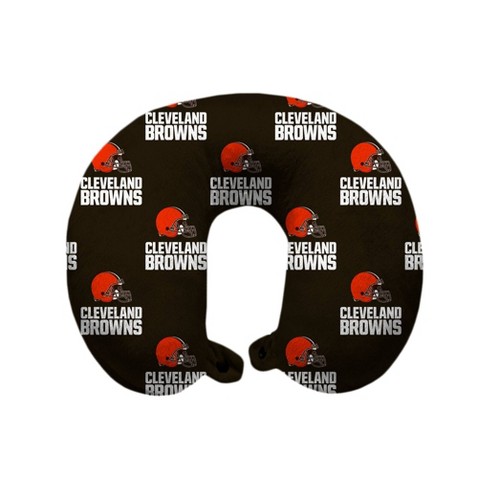 Nfl Cleveland Browns Repeat Logo Polyester Travel Neck Pillow Target