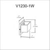 Dainolite Verona 1 - Light Sconce in  Matte Black - 3 of 3