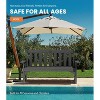 GardenJoy 2-Person Outdoor HDPE Garden Bench with Heart Detail & Wood Grain, 1-Piece - 3 of 3