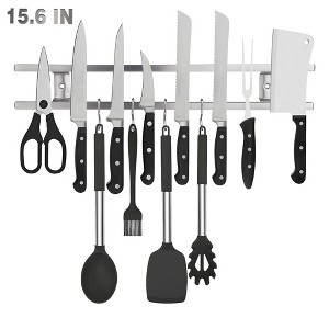 LunaLulinlk Magnetic Knife Holder for Wall, 15.6 IN Upgraded Stainless Steel Powerful Knife Magnetic Strip for Kitchen Home Tool Organizer - 1 of 4