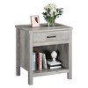 Farmhouse Square Nightstand, Bedside Table with Drawer - 4 of 4