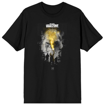 Call Of Duty X Godzilla Vs Kong Soldiers Smoke Grenade Men's Black T ...