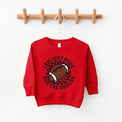 The Juniper Shop I Am Just Here For The Snacks Youth Ultra-Soft Graphic Sweatshirt