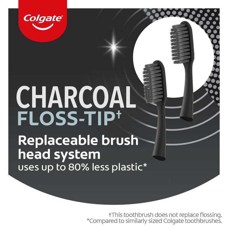 Colgate Keep Manual Toothbrush Charcoal Starter Kit BLACK - 1ct, 4 of 10