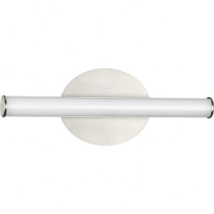 Progress Lighting Phase 3 LED Small Linear Vanity Light, 1-Light, Wall Light, Brushed Nickel, Acrylic Diffuser - 1 of 1
