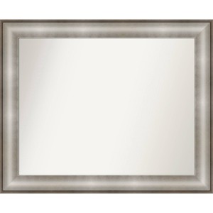 Amanti Art 33"x27" Non-Beveled Imperial Silver Wall Mirror : Includes Over Door Mounting Hardware - 1 of 4