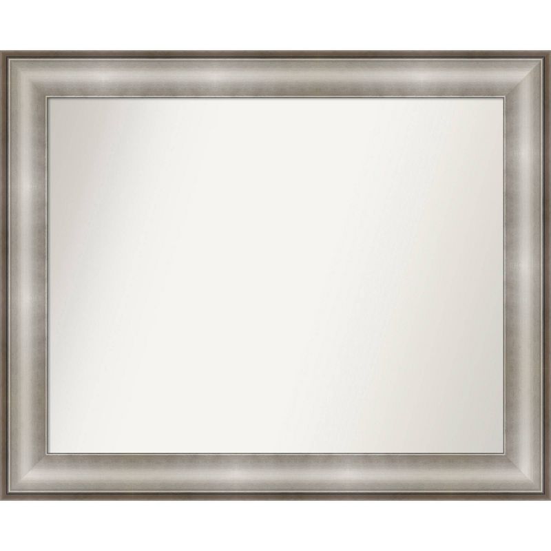 33&#34; x 27&#34; Non-Beveled Imperial Silver Wall Mirror - Amanti Art, 1 of 9