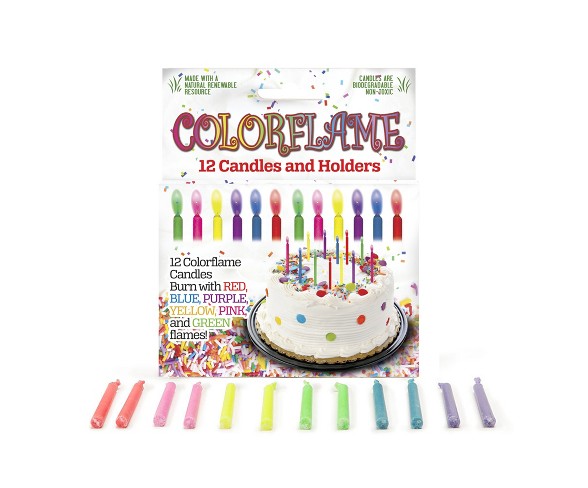 36 Cake Candles- Colorflame