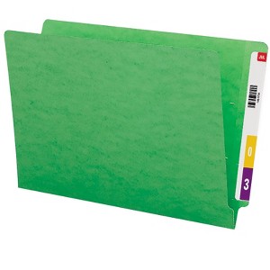 Smead Colored End Tab File Folder, Shelf-Master Reinforced Straight-Cut Tab, Legal Size, 100 per Box - 1 of 2