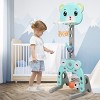 Costway Adjustable Kids 3-in-1 Sports Activity Center Basketball Hoop Set Stand W/Balls - 4 of 4