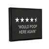 Stupell Industries Five Star Funny Word Bathroom Black And White Design - image 3 of 4